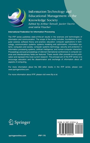 Produktbild: Information Technology and Educational Management in the Knowledge Society