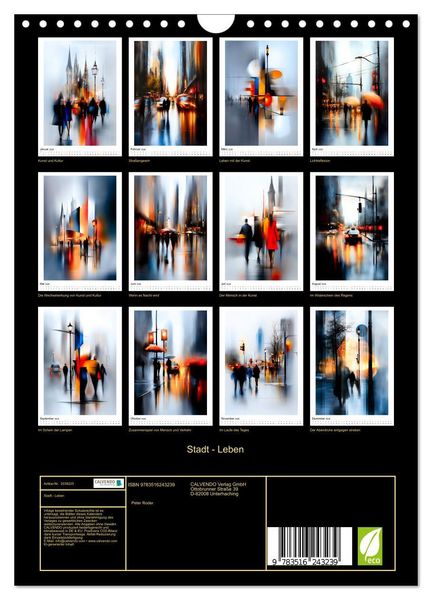 Produktbild: Stadt - Leben (Wandkalender 2026 DIN A4 hoch), CALVENDO Monatskalender