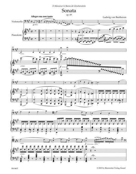 Beethoven, L: Sonate für Klavier und Violoncello op. 69