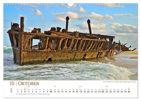 Produktbild: Australien - Cairns-Brisbane (Wandkalender 2027 DIN A3 quer), CALVENDO Monatskalender