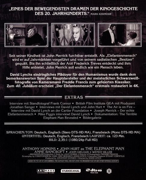 Produktbild: Der Elefantenmensch - Collector's Edition [2 BRs]