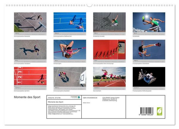 Produktbild: Momente des Sport (hochwertiger Premium Wandkalender 2027 DIN A2 quer), Kunstdruck in Hochglanz