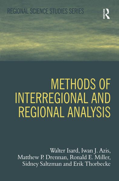 Produktbild: Methods of Interregional and Regional Analysis