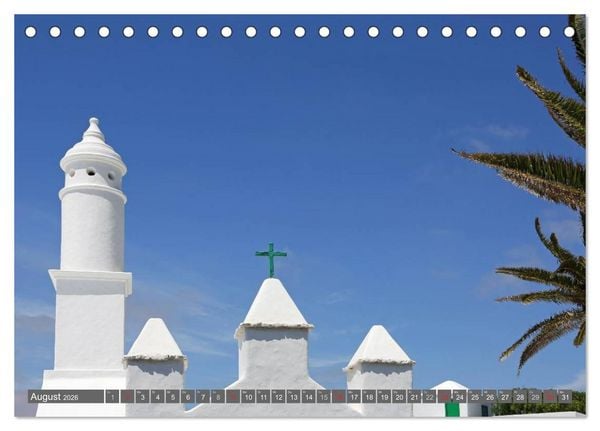 Produktbild: Urlaub auf Lanzarote (Tischkalender 2026 DIN A5 quer), CALVENDO Monatskalender