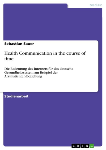 Produktbild: Health Communication in the course of time