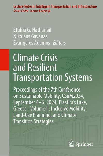 Produktbild: Climate Crisis and Resilient Transportation Systems