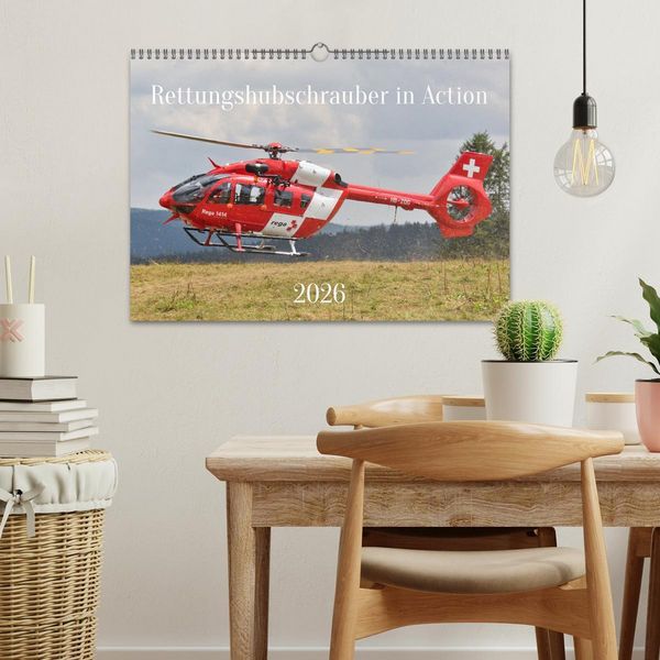 Produktbild: Rettungshubschrauber in Action (Wandkalender 2026 DIN A3 quer), CALVENDO Monatskalender