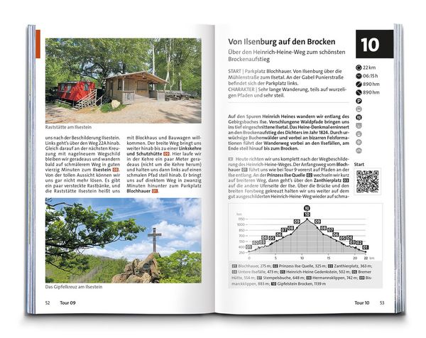 Produktbild: KOMPASS Wanderf&uuml;hrer Harz, 60 Touren mit Extra-Tourenkarte