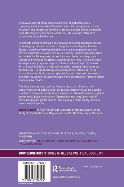Produktbild: Cosmopolitanism and Global Financial Reform