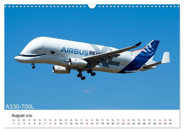 Produktbild: Flugzeuge von Airbus (Wandkalender 2026 DIN A3 quer), CALVENDO Monatskalender