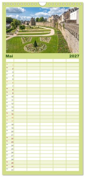 Produktbild: Familienplaner 2027 - Morbihan - Eine Entdeckungsreise in den S&uuml;den der Bretagne mit 5 Spalten (Wandkalender, 21 x 45 cm) CALVENDO