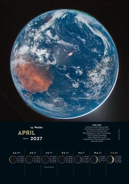 Produktbild: KOSMOS Himmelsjahr Wochen-Kulturkalender 2027 - Der Wandkalender f&uuml;r jede Woche