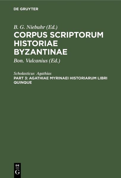 Produktbild: Agathiae Myrinaei Historiarum libri quinque