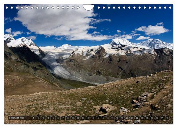 Produktbild: Alpen live - Rund um das Matterhorn (Wandkalender 2026 DIN A4 quer), CALVENDO Monatskalender