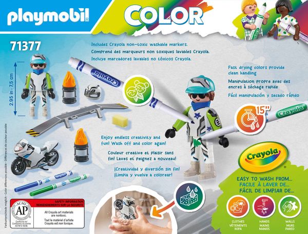 Produktbild: Playmobil&reg; Color Motorrad 71377