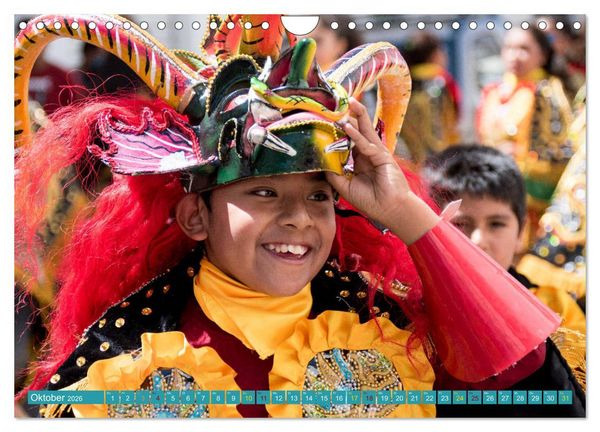 Produktbild: Farbenfrohes Bolivien (Wandkalender 2026 DIN A4 quer), CALVENDO Monatskalender