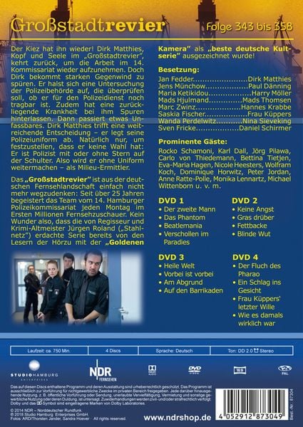 Produktbild: Gro&szlig;stadtrevier - Box 23/Folge 343-358 [4 DVDs]
