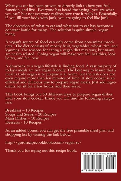 Produktbild: 50 Vegan Slow Cooker Recipes
