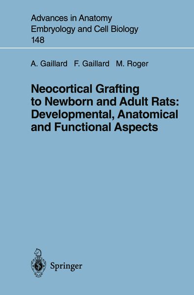 Produktbild: Neocortical Grafting to Newborn and Adult Rats: Developmental, Anatomical and Functional Aspects