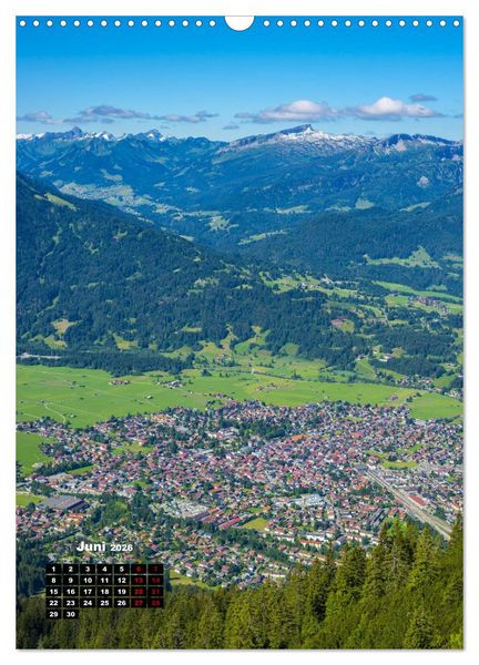 Produktbild: Leichte Wanderziele um Oberstdorf (Wandkalender 2026 DIN A3 hoch), CALVENDO Monatskalender