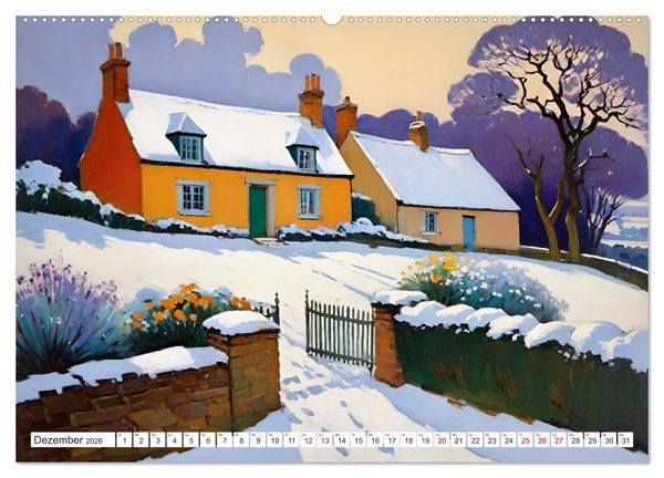 Produktbild: Englische Cottages (Wandkalender 2026 DIN A2 quer), CALVENDO Monatskalender