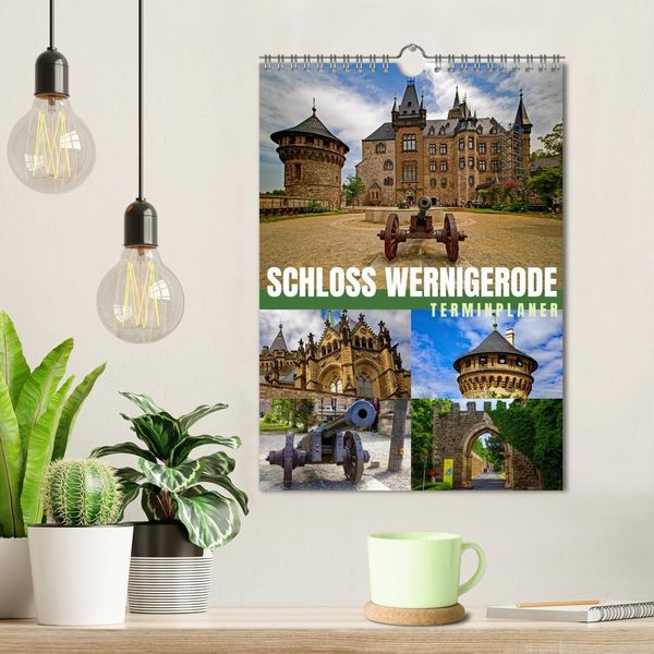 Produktbild: Schloss Wernigerode - Terminplaner (Wandkalender 2026 DIN A4 hoch), CALVENDO Monatskalender