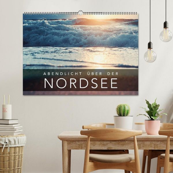 Produktbild: Abendlicht &uuml;ber der Nordsee (Wandkalender 2026 DIN A2 quer), CALVENDO Monatskalender