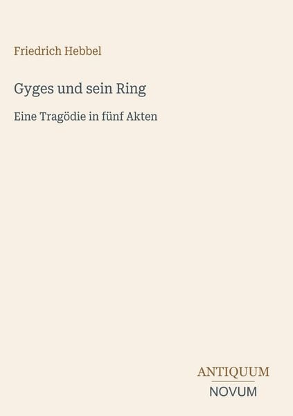 Produktbild: Gyges und sein Ring