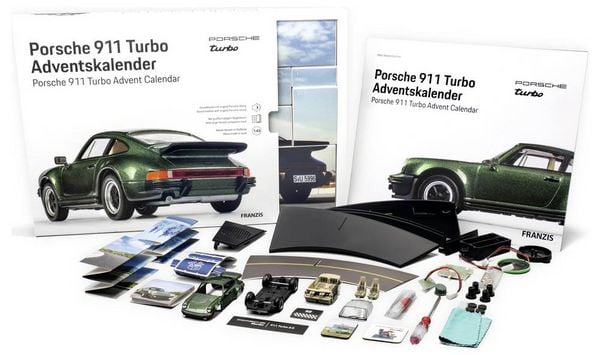 Produktbild: FRANZIS 67233 - Porsche 911 Turbo Adventskalender Oakgr&uuml;nmetallic