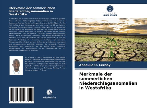 Produktbild: Merkmale der sommerlichen Niederschlagsanomalien in Westafrika