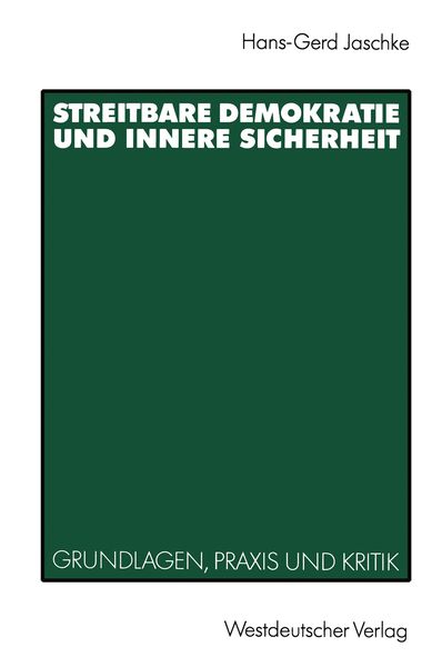 Produktbild: Streitbare Demokratie und Innere Sicherheit