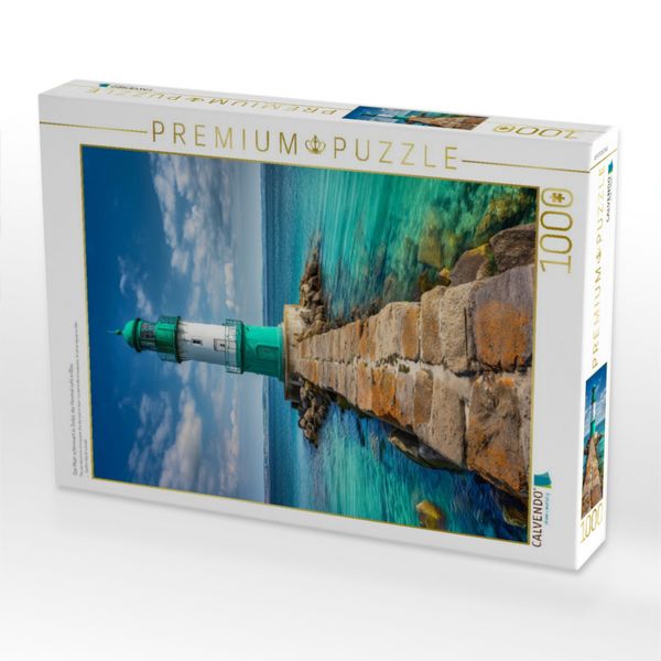 Produktbild: CALVENDO Puzzle Das Meer schimmert in T&uuml;rkis, der Himmel ruht in Blau | 1000 Teile Lege-Gr&ouml;&szlig;e 64x48cm Foto-Puzzle f&uuml;r gl&uuml;ckliche Stunden