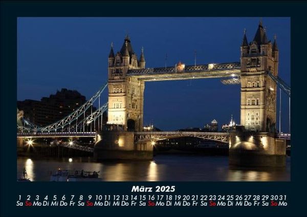 Produktbild: London 2025 Fotokalender DIN A5