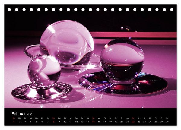 Produktbild: Licht und Glas - Neue Fotoimpressionen (Tischkalender 2026 DIN A5 quer), CALVENDO Monatskalender