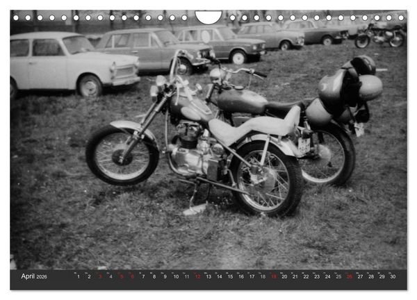 Produktbild: east Rider - Biker und Bikes aus der DDR (Wandkalender 2026 DIN A4 quer), CALVENDO Monatskalender