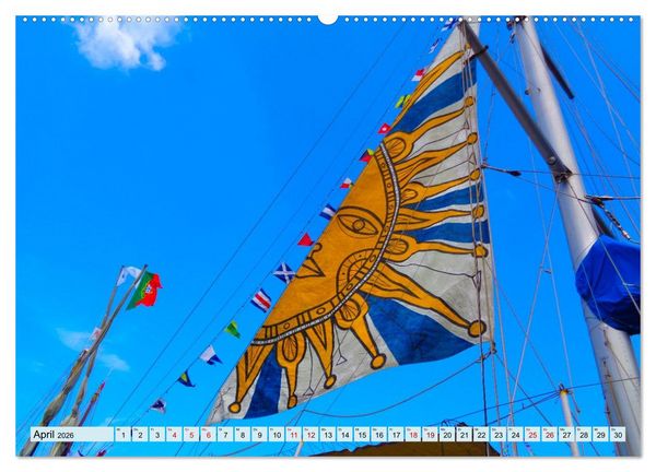 Produktbild: Ein detaillierter Blick auf Segelschiffe (Wandkalender 2026 DIN A2 quer), CALVENDO Monatskalender