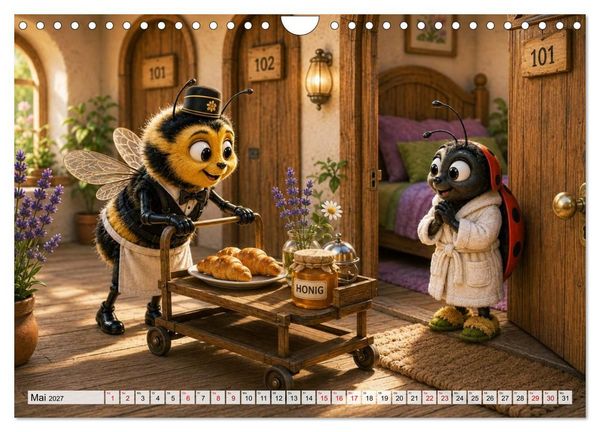 Produktbild: Das Hotel der kleinen Fl&uuml;gel (Wandkalender 2027 DIN A4 quer), CALVENDO Monatskalender