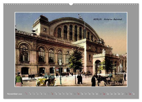 Produktbild: Historische Bahnh&ouml;fe (Wandkalender 2026 DIN A2 quer), CALVENDO Monatskalender