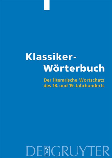 Produktbild: Klassiker-W&ouml;rterbuch