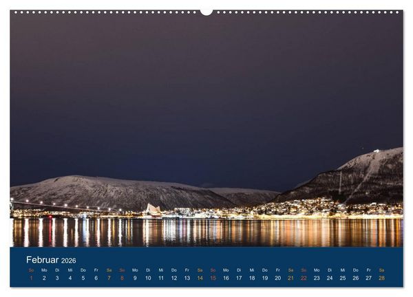 Produktbild: Troms&ouml;, eisiges Nord-Norwegen (hochwertiger Premium Wandkalender 2026 DIN A2 quer), Kunstdruck in Hochglanz
