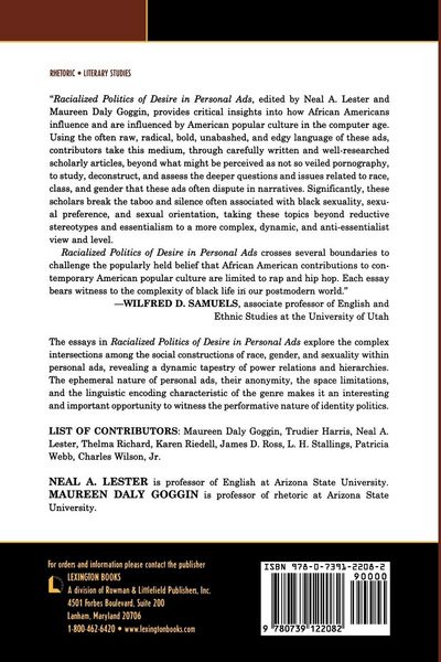 Produktbild: Racialized Politics of Desire in Personal Ads