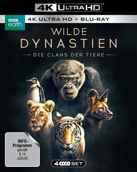 Produktbild: WILDE DYNASTIEN - Die Clans der Tiere (4K Ultra HD) (2 BR4K) (+2 BRs)