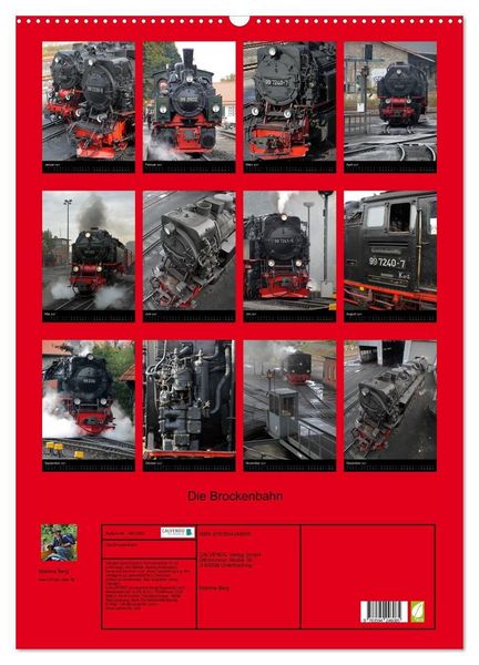 Produktbild: Die Brockenbahn (Wandkalender 2027 DIN A2 hoch), CALVENDO Monatskalender
