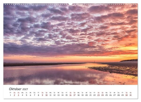 Produktbild: Sehnsuchtinsel Langeoog (hochwertiger Premium Wandkalender 2027 DIN A2 quer), Kunstdruck in Hochglanz