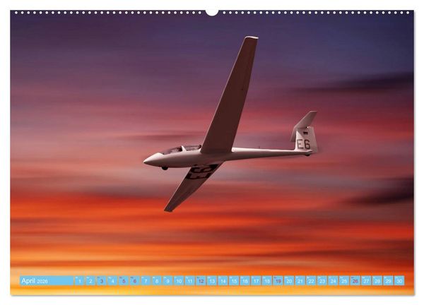 Produktbild: Segelflug - Den Traum vom Fliegen erf&uuml;llen (hochwertiger Premium Wandkalender 2026 DIN A2 quer), Kunstdruck in Hochglanz