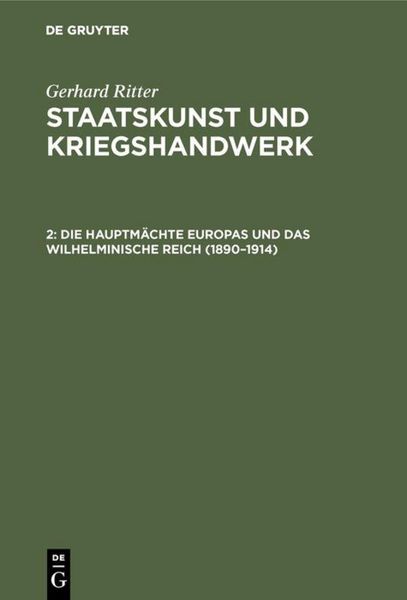 Produktbild: Die Hauptm&auml;chte Europas und das wilhelminische Reich (1890-1914)