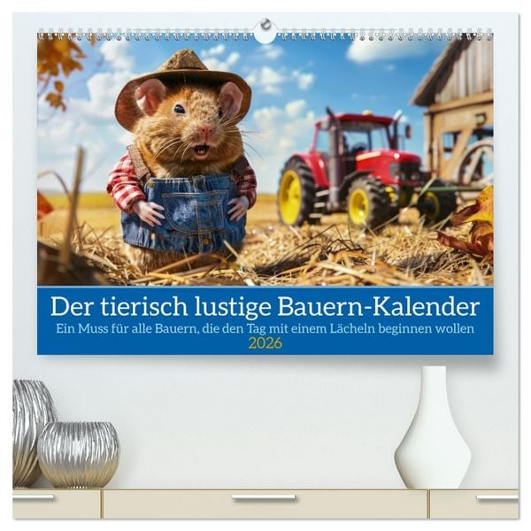 Produktbild: Der tierisch lustige Bauern-Kalender (hochwertiger Premium Wandkalender 2026 DIN A2 quer), Kunstdruck in Hochglanz