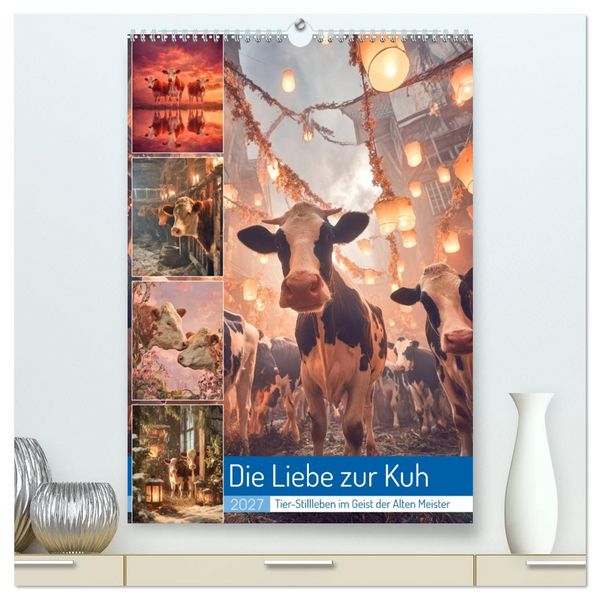 Produktbild: Die Liebe zur Kuh (hochwertiger Premium Wandkalender 2027 DIN A2 hoch), Kunstdruck in Hochglanz