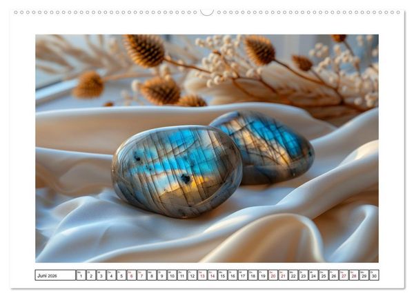Produktbild: Halbe Edelsteine in ganzer Sch&ouml;nheit (Wandkalender 2026 DIN A2 quer), CALVENDO Monatskalender