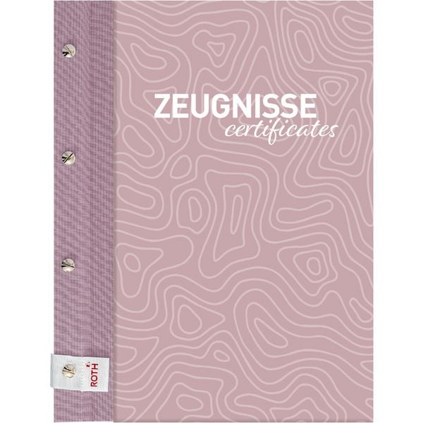 Produktbild: Zeugnismappen Pattern mit Buchschrauben, Dusty Rose